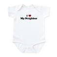 thumbnail image 1 of CafePress - I Love My Neighbor Infant Bodysuit - Baby Light Bodysuit, Size Newborn - 24 Months, 1 of 4