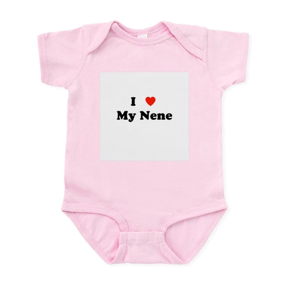 CafePress - I Love My Nene Infant Bodysuit - Baby Light Bodysuit, Size Newborn - 24 Months