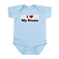 thumbnail image 1 of CafePress - I Love My Nonie Infant Bodysuit - Baby Light Bodysuit, Size Newborn - 24 Months, 1 of 4