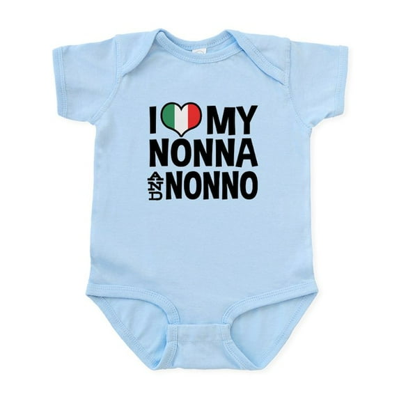 CafePress - I Love My Nonna And Nonno Infant Bodysuit - Baby Light Bodysuit, Size Newborn - 24 Months