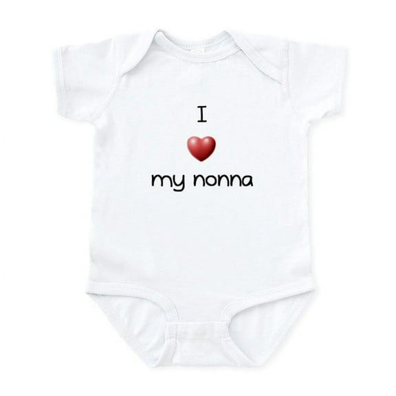 CafePress - I Love My Nonna Infant Bodysuit - Baby Light Bodysuit, Size Newborn - 24 Months