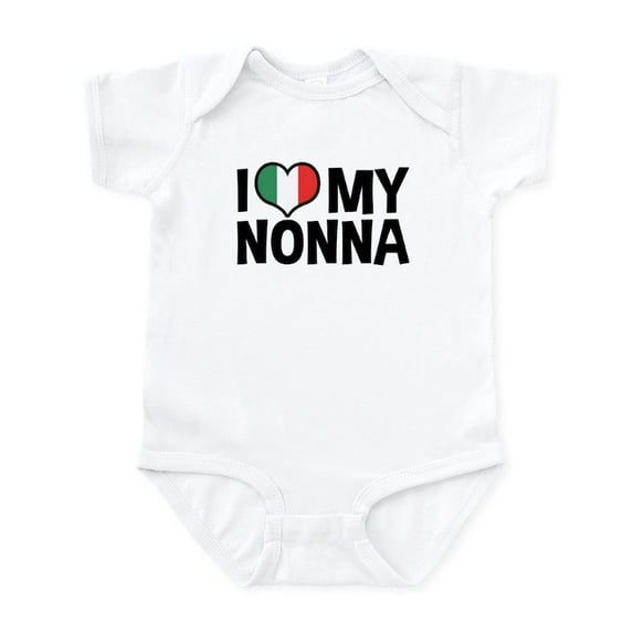 CafePress - I Love My Nonna Infant Bodysuit - Baby Light Bodysuit, Size Newborn - 24 Months