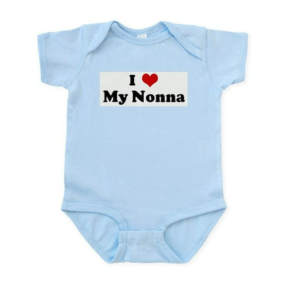 CafePress - I Love My Nonna Infant Bodysuit - Baby Light Bodysuit, Size Newborn - 24 Months