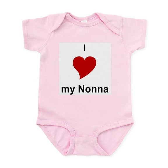 CafePress - I Love My Nonna Infant Bodysuit - Baby Light Bodysuit, Size Newborn - 24 Months
