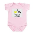 thumbnail image 1 of CafePress - I Love My Nonna & Papa Yellow Infant Bodysuit - Baby Light Bodysuit, Size Newborn - 24 Months, 1 of 4