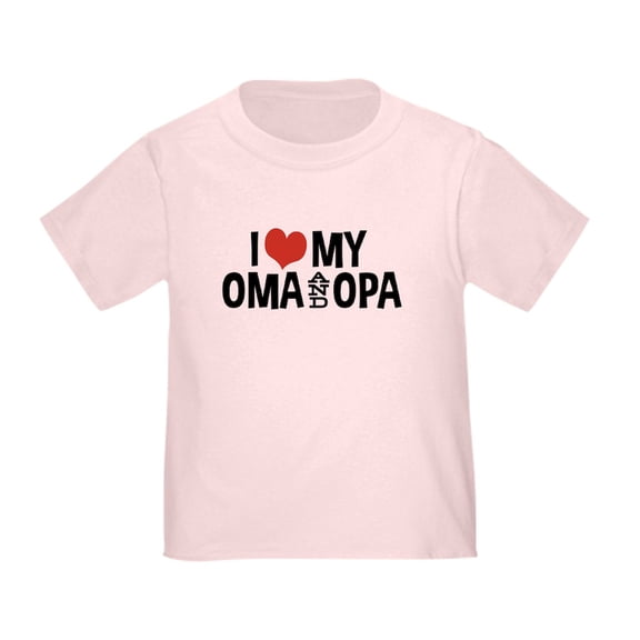 CafePress - I Love My Oma And Opa Toddler T Shirt - Cute Toddler T-Shirt, 100% Cotton