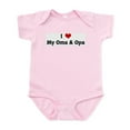 thumbnail image 1 of CafePress - I Love My Oma & Opa Infant Bodysuit - Baby Light Bodysuit, Size Newborn - 24 Months, 1 of 4