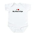 thumbnail image 1 of CafePress - I Love My Oma & Opa Infant Bodysuit - Baby Light Bodysuit, Size Newborn - 24 Months, 1 of 4