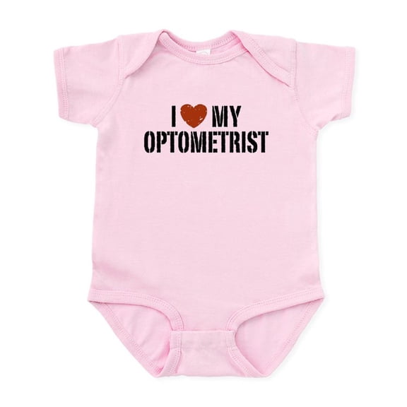 CafePress - I Love My Optometrist Infant Bodysuit - Baby Light Bodysuit, Size Newborn - 24 Months