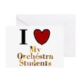 thumbnail image 1 of CafePress - I Love My Orchestra Students - Greeting Card, Blank Inside Glossy, 1 of 3