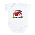 thumbnail image 1 of CafePress - I Love My POPPY Soooo Much! Infant Bodysuit - Baby Light Bodysuit, Size Newborn - 24 Months, 1 of 4