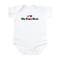 thumbnail image 1 of CafePress - I Love My Papa Bear Infant Bodysuit - Baby Light Bodysuit, Size Newborn - 24 Months, 1 of 4