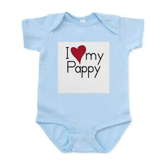 CafePress - I Love My Pappy Infant Creeper - Baby Light Bodysuit, Size Newborn - 24 Months