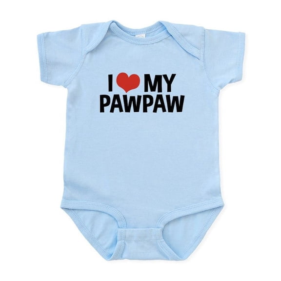 CafePress - I Love My Pawpaw Infant Bodysuit - Baby Light Bodysuit, Size Newborn - 24 Months