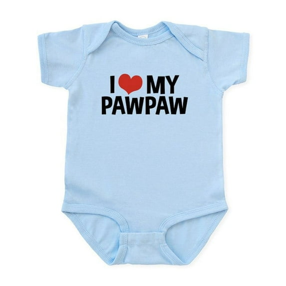 CafePress - I Love My Pawpaw Infant Bodysuit - Baby Light Bodysuit, Size Newborn - 24 Months