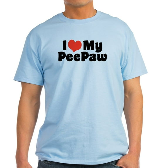 CafePress - I Love My Peepaw Light T Shirt - Men's Classic Graphic T-Shirt