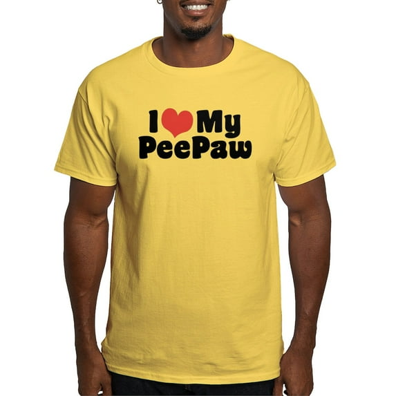 CafePress - I Love My Peepaw Light T Shirt - Men's Classic Graphic T-Shirt