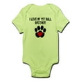 thumbnail image 1 of CafePress - I Love My Pit Bull Brother Body Suit - Baby Light Bodysuit, 1 of 1