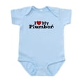 thumbnail image 1 of CafePress - I Love My Plumber Infant Bodysuit - Baby Light Bodysuit, Size Newborn - 24 Months, 1 of 4