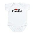 thumbnail image 1 of CafePress - I Love My Plumber Infant Bodysuit - Baby Light Bodysuit, Size Newborn - 24 Months, 1 of 4