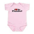 thumbnail image 1 of CafePress - I Love My Plumber Infant Bodysuit - Baby Light Bodysuit, Size Newborn - 24 Months, 1 of 4