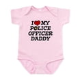 thumbnail image 1 of CafePress - I Love My Police Officer Daddy Infant Bodysuit - Baby Light Bodysuit, Size Newborn - 24 Months, 1 of 4
