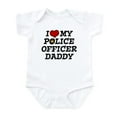 thumbnail image 1 of CafePress - I Love My Police Officer Daddy Infant Bodysuit - Baby Light Bodysuit, Size Newborn - 24 Months, 1 of 4