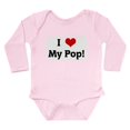 thumbnail image 1 of CafePress - I Love My Pop! Body Suit - Long Sleeve Cotton Baby Bodysuit, 1 of 4
