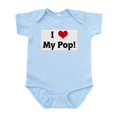 thumbnail image 1 of CafePress - I Love My Pop! Infant Bodysuit - Baby Light Bodysuit, Size Newborn - 24 Months, 1 of 4