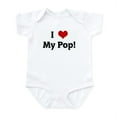 thumbnail image 1 of CafePress - I Love My Pop! Infant Bodysuit - Baby Light Bodysuit, Size Newborn - 24 Months, 1 of 4