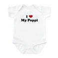 thumbnail image 1 of CafePress - I Love My Poppi Infant Bodysuit - Baby Light Bodysuit, Size Newborn - 24 Months, 1 of 4