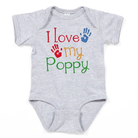 CafePress - I Love My Poppy - Cute Infant Bodysuit Baby Romper - Size Newborn - 24 Months