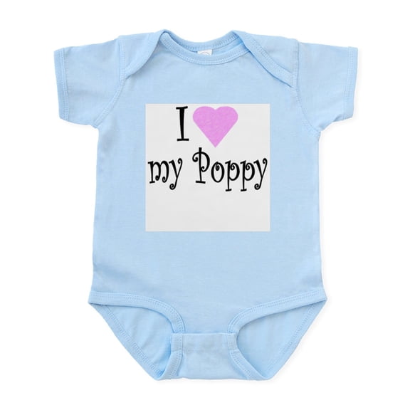 CafePress - I Love My Poppy Infant Creeper - Baby Light Bodysuit, Size Newborn - 24 Months