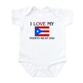 thumbnail image 1 of CafePress - I Love My Puerto Rican Dad Infant Bodysuit - Baby Light Bodysuit, Size Newborn - 24 Months, 1 of 4