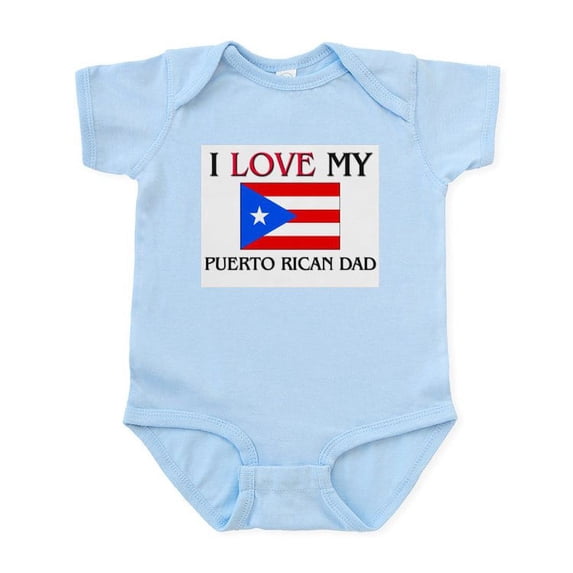 CafePress - I Love My Puerto Rican Dad Infant Bodysuit - Baby Light Bodysuit, Size Newborn - 24 Months