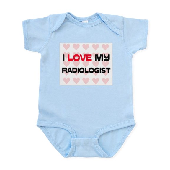 CafePress - I Love My Radiologist Infant Bodysuit - Baby Light Bodysuit, Size Newborn - 24 Months