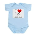 thumbnail image 1 of CafePress - I Love My Real Estate Agent Infant Bodysuit - Baby Light Bodysuit, Size Newborn - 24 Months, 1 of 4