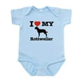 thumbnail image 1 of CafePress - I Love My Rottweiler Infant Bodysuit - Baby Light Bodysuit, Size Newborn - 24 Months, 1 of 4