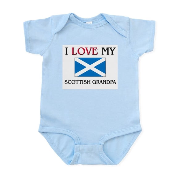 CafePress - I Love My Scottish Grandpa Infant Bodysuit - Baby Light Bodysuit, Size Newborn - 24 Months
