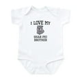 thumbnail image 1 of CafePress - I Love My Shar Pei Brother Body Suit - Baby Light Bodysuit, Size Newborn - 24 Months, 1 of 4