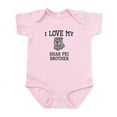 thumbnail image 1 of CafePress - I Love My Shar Pei Brother Body Suit - Baby Light Bodysuit, Size Newborn - 24 Months, 1 of 4