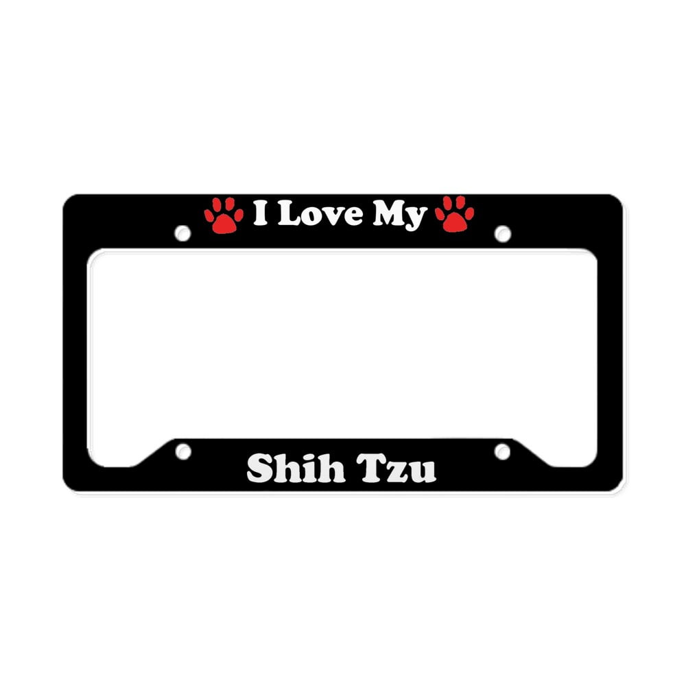 I Love My Westie Dog License Plate Frame - Metal Tag Holder For Car, SUV, Or Truck 2 thumbnail image