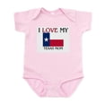 thumbnail image 1 of CafePress - I Love My Texas Mom Infant Bodysuit - Baby Light Bodysuit, Size Newborn - 24 Months, 1 of 4