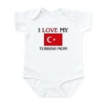 thumbnail image 1 of CafePress - I Love My Turkish Mom Infant Bodysuit - Baby Light Bodysuit, Size Newborn - 24 Months, 1 of 4