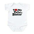 thumbnail image 1 of CafePress - I Love My Twin Sister Infant Bodysuit - Baby Light Bodysuit, Size Newborn - 24 Months, 1 of 4