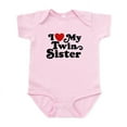 thumbnail image 1 of CafePress - I Love My Twin Sister Infant Bodysuit - Baby Light Bodysuit, Size Newborn - 24 Months, 1 of 4