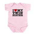 thumbnail image 1 of CafePress - I Love My Twin Sister Infant Bodysuit - Baby Light Bodysuit, Size Newborn - 24 Months, 1 of 4