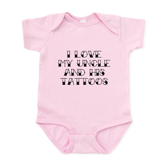 CafePress - I Love My Uncle And His Tattoos Infant Bodysuit - Baby Light Bodysuit, Size Newborn - 24 Months