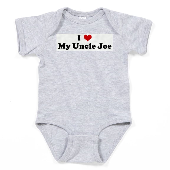 CafePress - I Love My Uncle Joe Infant Bodysuit Body Suit - Cute Infant Bodysuit Baby Romper - Size Newborn - 24 Months