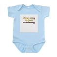thumbnail image 1 of CafePress - I Love My Vegan Mommy Onesie - Baby Light Bodysuit, Size Newborn - 24 Months, 1 of 4